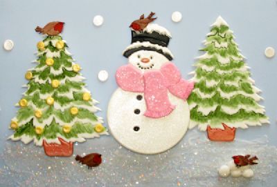 [Hot 세일중~]패치워크  트리스마스 트리와 눈사람  LARGE SNOWMAN AND TREE