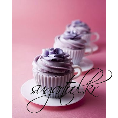 핑크 찻잔모양 컵케익 실리콘 베이킹몰드 4세트 PINK TEA-SET FOR CUP CAKE BAKING MOLD 4SET